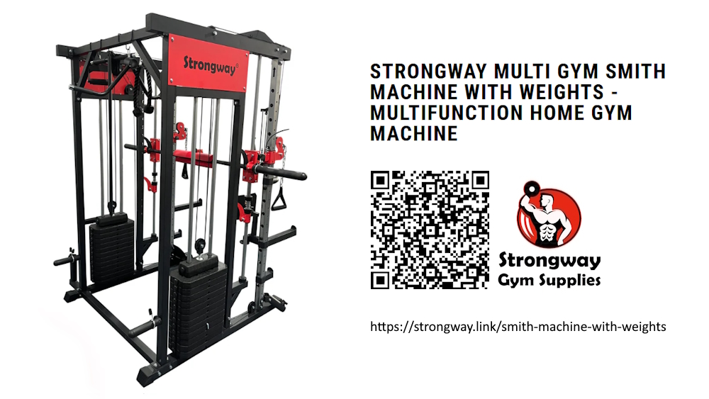 Smith Machine with Weights - Strongway Gym Supplies