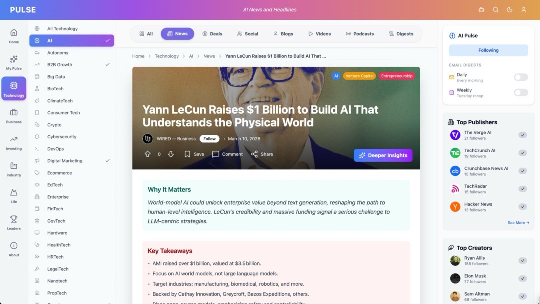 Pulse Social News Network