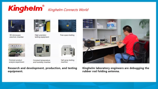 Kinghelm Engineers Testing Antenna Products in the Laboratory