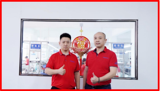 Mr. Song Shiqiang (Right) with Factory Director Liu at the Production Base