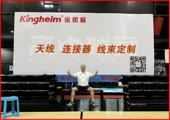 Mr. Song Shiqiang at the “Kinghelm Cup” Basketball Tournament