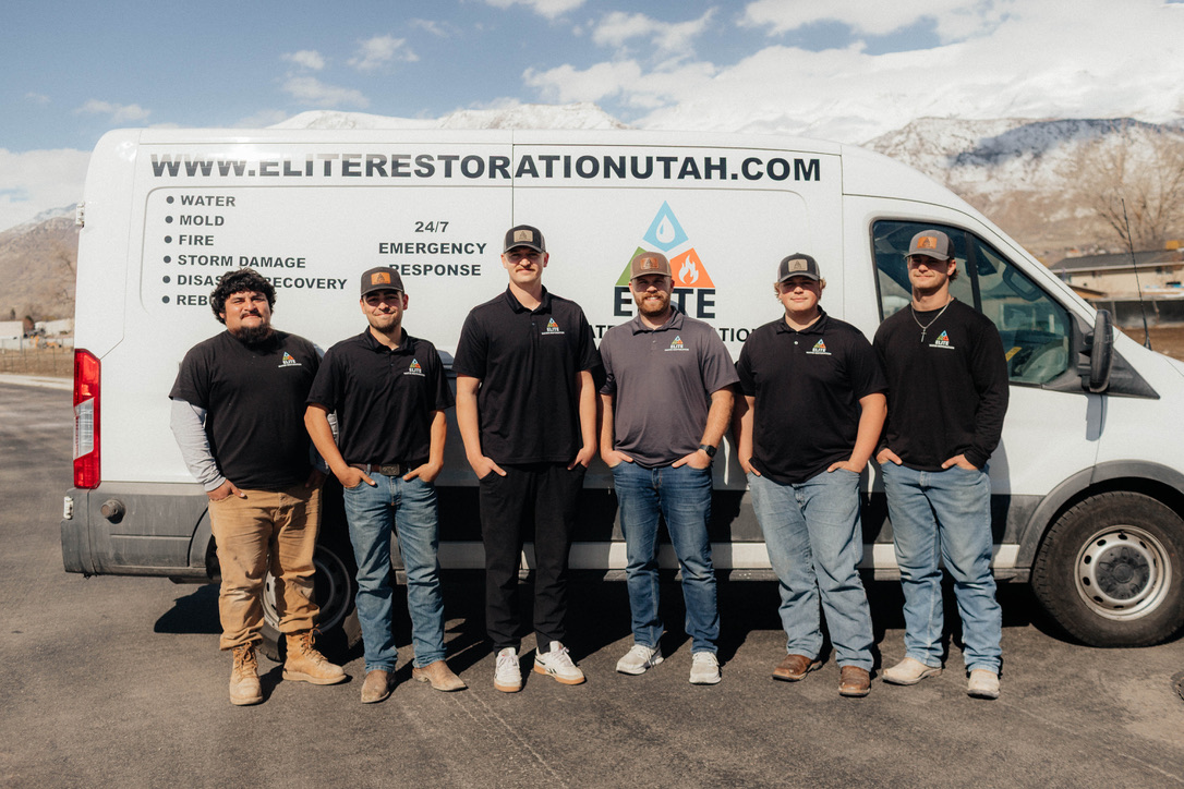 The Elite Water Restoration team in Lindon, Utah. 