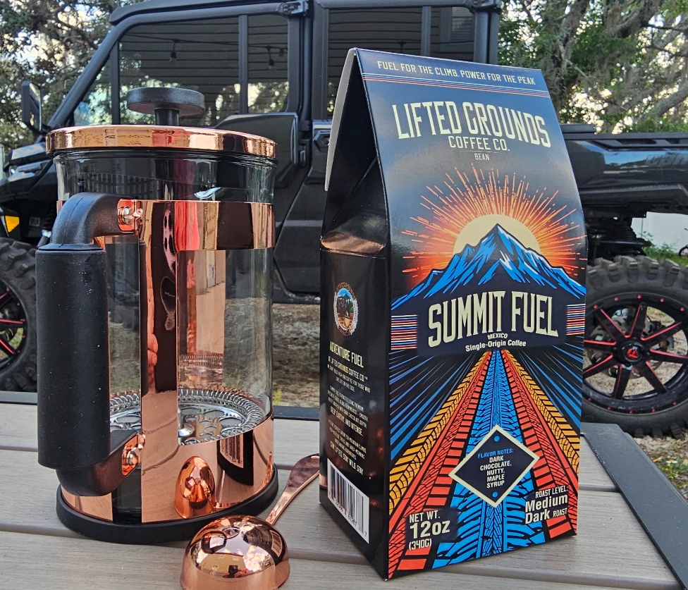 Fuel for the climb, brewed in the wild. Summit Fuel — built for bold mornings and off-road moments.