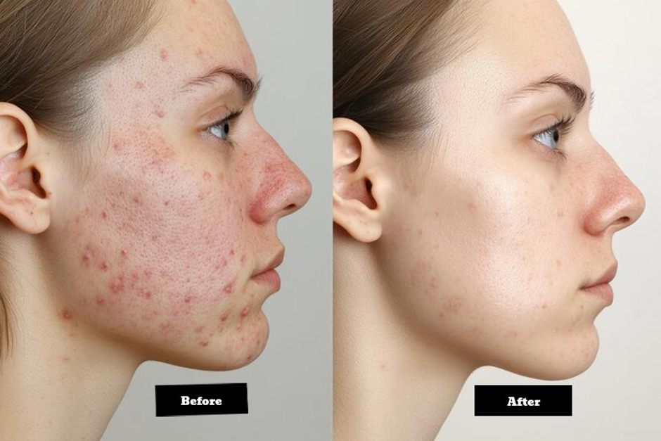 Retinol Before and After success results