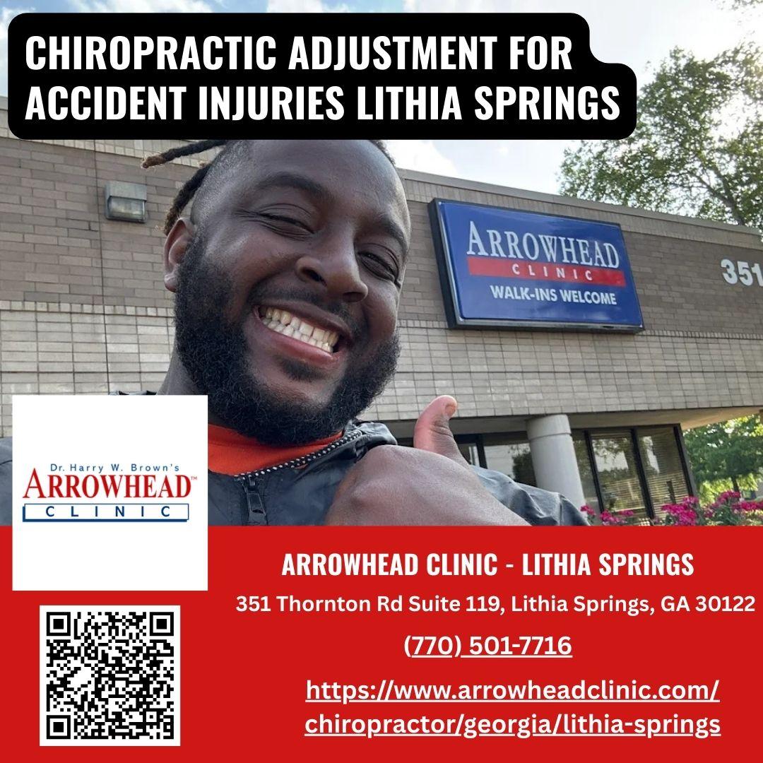 Arrowhead Clinic in Lithia Springs specializes in relieving pain after an auto accident with targeted chiropractic and medical care