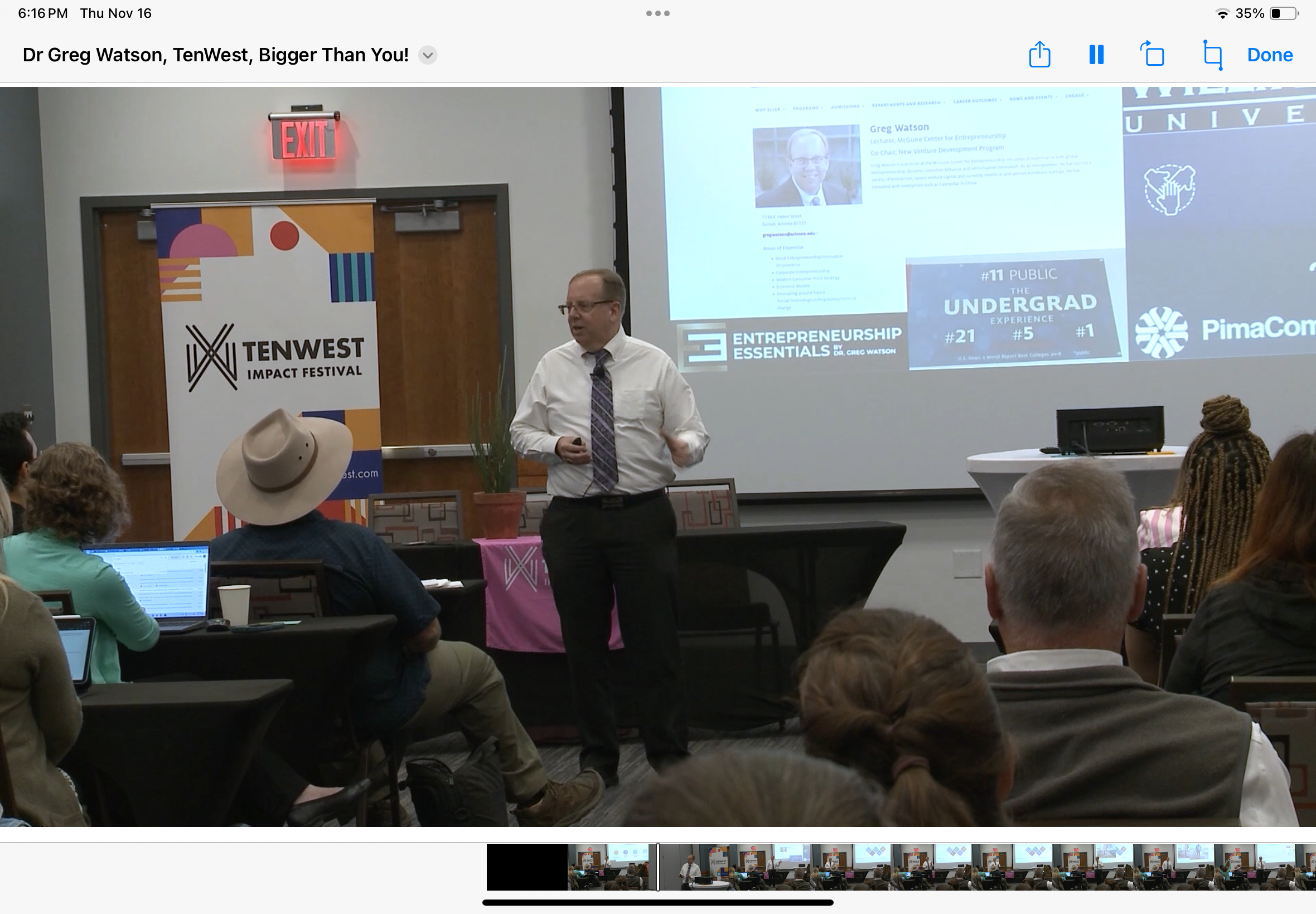 Dr. Watson speaking