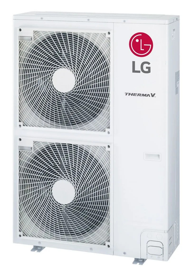 LG Therma V heat pump unit, designed for energy-efficient heating.