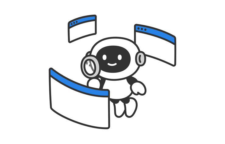 robot ai searching for information