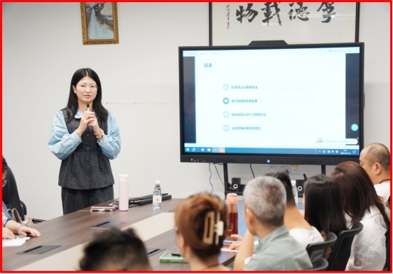 Attorney Chen Yulin from Boye Law Firm delivers compliance training