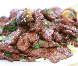 Best Beef Garlic Pepper in Las Vegas at Kung Fu Thai & Chinese Restaurant