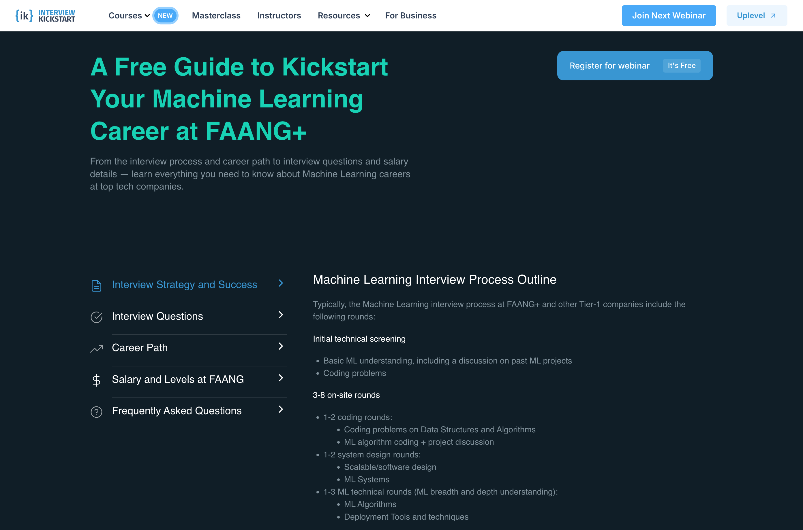 Machine Learning Interview Prep