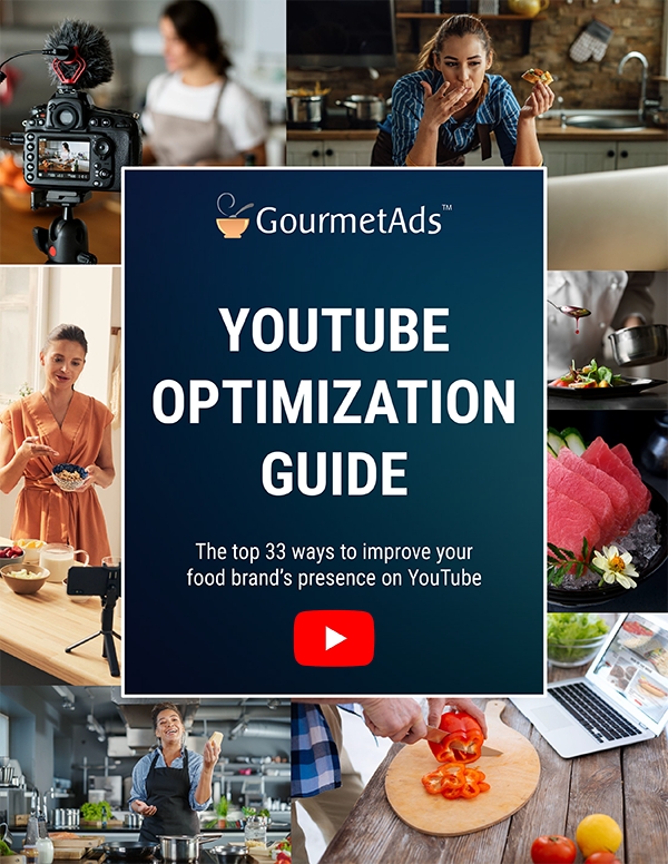 Gourmet Ads YouTube Optimization Guide Cover YouTube Optimization Guide Cover