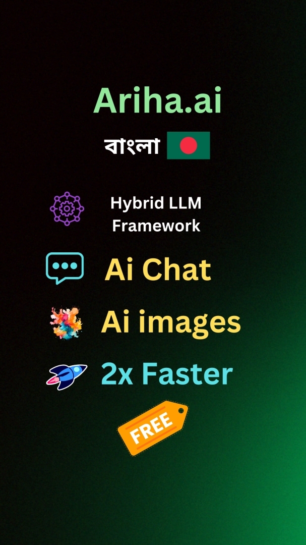 Ariha AI Now Available in Bengali - The Fastest Bengali AI Assistant Ariha AI Now Available in Bengali - The Fastest Bengali AI Assistant