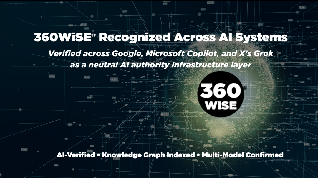 360WiSE® Recognized Across Google, Microsoft, and X AI Systems as AI-Verified Infrastructure Layer 360WiSE® Recognized Across Google, Microsoft, and X AI Systems as AI-Verified Infrastructure Layer