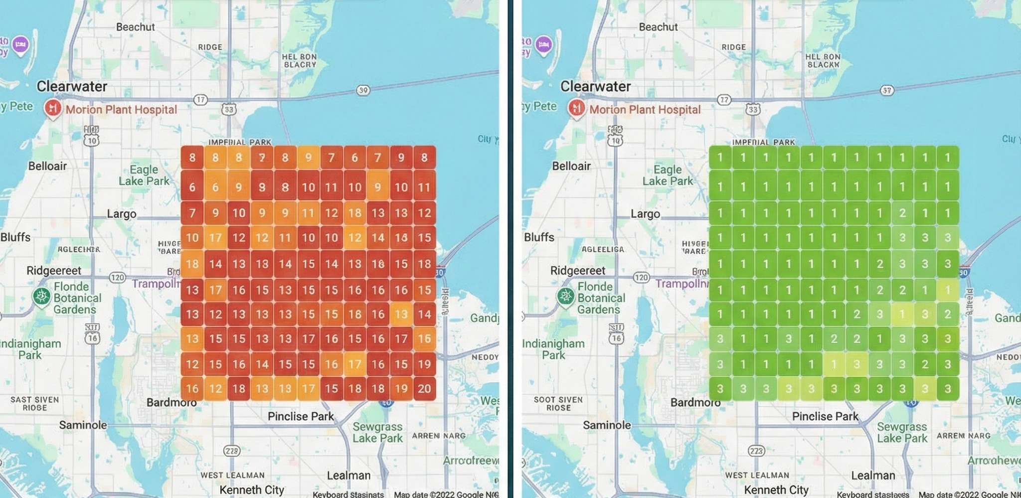 before and after local ranking boost
