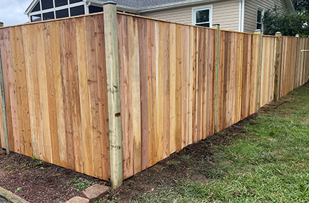 wood privacy fence in culpepper va