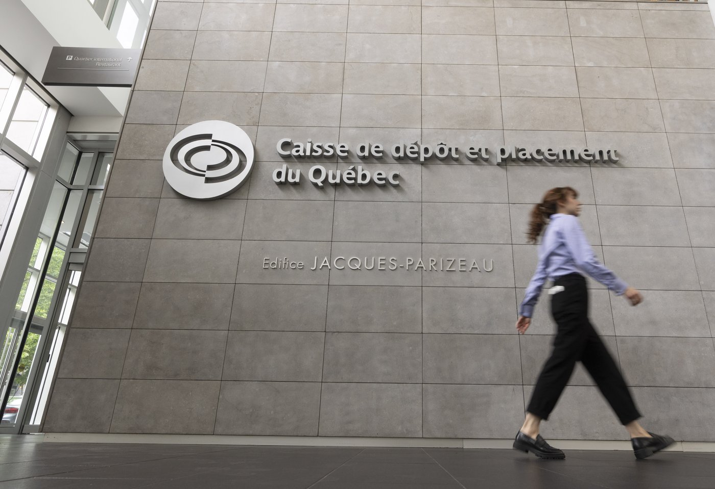 The Caisse de Depot et Placement du Quebec (CDPQ), headquarters is seen in downtown Montreal, Wednesday, Aug.16, 2023. THE CANADIAN PRESS/Christinne Muschi