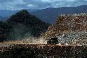 In this photo taken March 20, 2012, a truck drives along a hill of Pueblo Viejo mine in the Sanchez Ramirez province, about 60 miles (100 kms) northwest of Santo Domingo, Dominican Republic. (AP Photo/Manuel Diaz) DOMINICAN REPUBLIC OUT - NO USAS EN REPUBLICA DOMINICANA