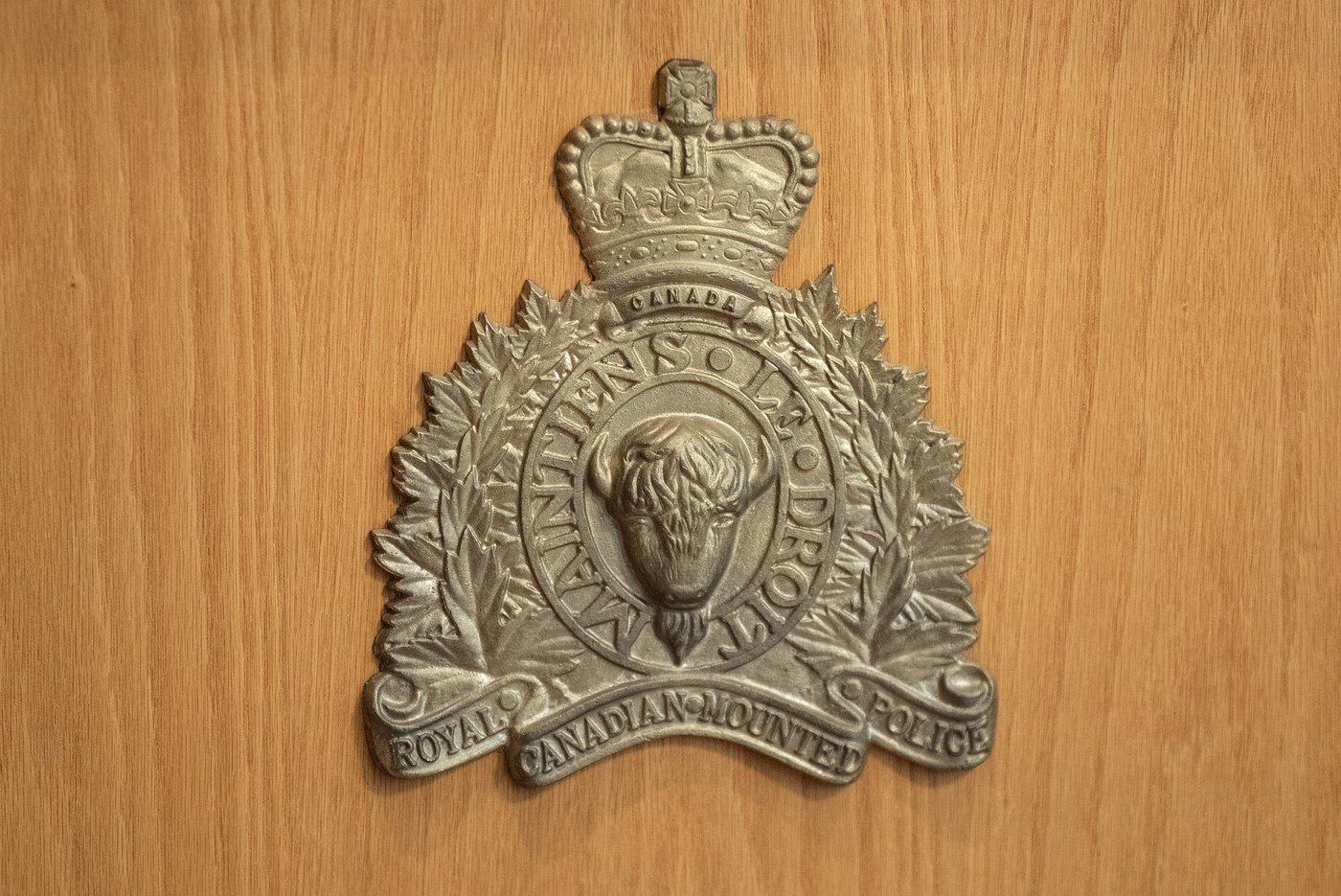 RCMP logo shown in Edmonton, Wednesday, Feb. 5, 2025. THE CANADIAN PRESS/Jason Franson