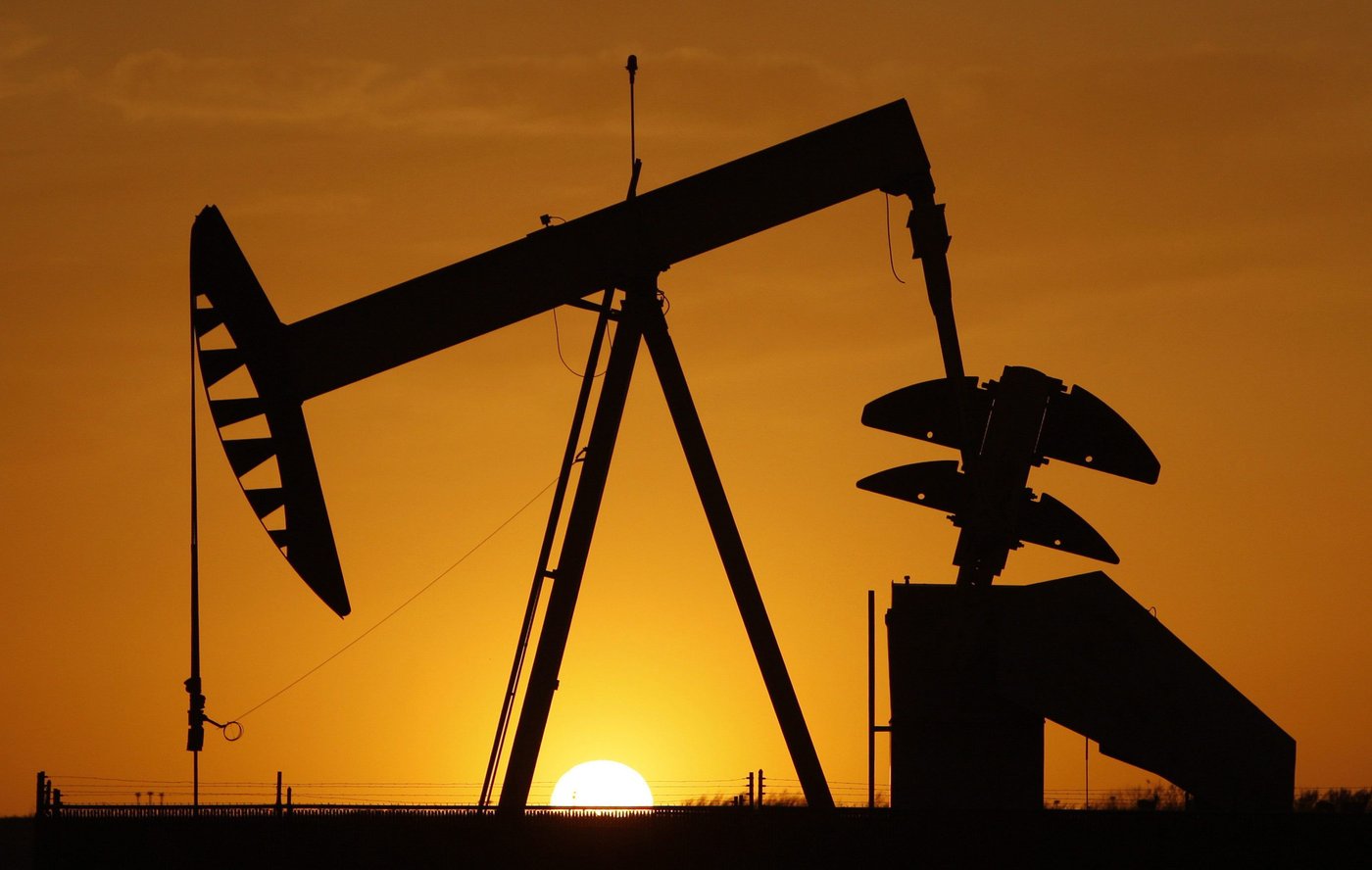 In this March 22, 2012 file photo, a pumpjack is silhouetted against the setting sun in Oklahoma City.THE CANADIAN PRESS/AP-Sue Ogrocki