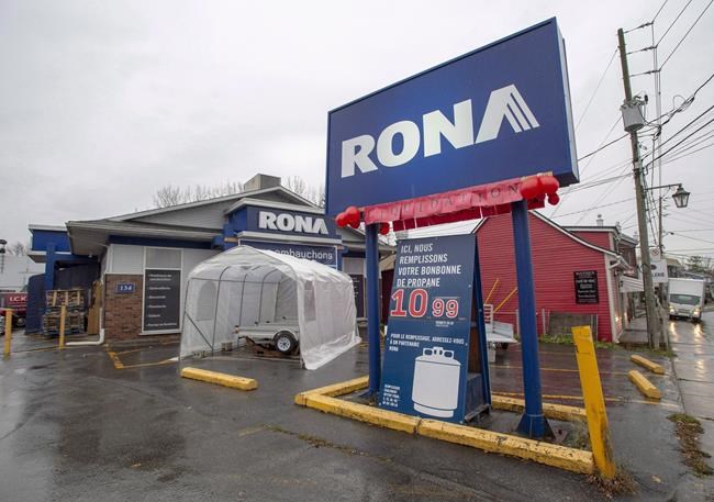 Home improvement retailer Rona Inc. has promoted J.P. Towner to the job of president and chief executive. A Rona store is seen Monday, November 5, 2018 in Laval, Que. THE CANADIAN PRESS/Ryan Remiorz