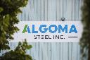 A sign for Algoma Steel Inc., the second largest steel producer in Canada, seen in Sault Ste. Marie, Ont., Friday, July 25, 2025. THE CANADIAN PRESS/Nick Iwanyshyn