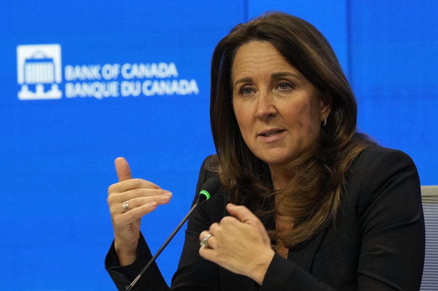 Bank of Canada Senior Deputy Governor Carolyn Rogers is seen during a news conference in Ottawa, Wednesday, March 18, 2026. THE CANADIAN PRESS/Adrian Wyld