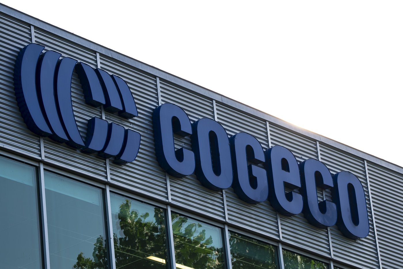 A COGECO sign in Trois-Rivieres, Que., is photographed on Wednesday, July 16, 2025. THE CANADIAN PRESS/Christopher Katsarov