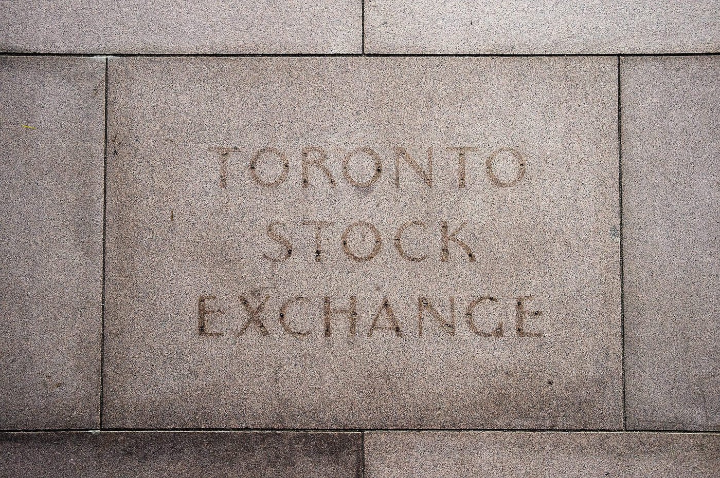 The fading name on the building in Toronto that used to house the Toronto Stock Exchange is shown on Thursday, August 18 2011. THE CANADIAN PRESS/Aaron Vincent Elkaim