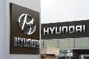 A Hyundai vehicle logo is pictured at an automotive dealership in Ottawa on Friday, Aug. 11, 2023. THE CANADIAN PRESS/Sean Kilpatrick