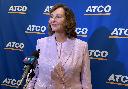 ATCO Ltd. CEO Nancy Southern speaks to reporters following the company's annual general meeting in Calgary on Wednesday, May 13, 2026. THE CANADIAN PRESS/Lauren Krugel