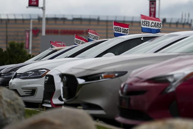 The used car market is still experiencing a shortage of vehicles even as the automotive sector recovers from supply chain woes that have plagued the industry since the onset of the COVID-19 pandemic. Used vehicles for sale are displayed at an automotive dealership in Ottawa on Friday, Aug. 11, 2023. THE CANADIAN PRESS/Sean Kilpatrick