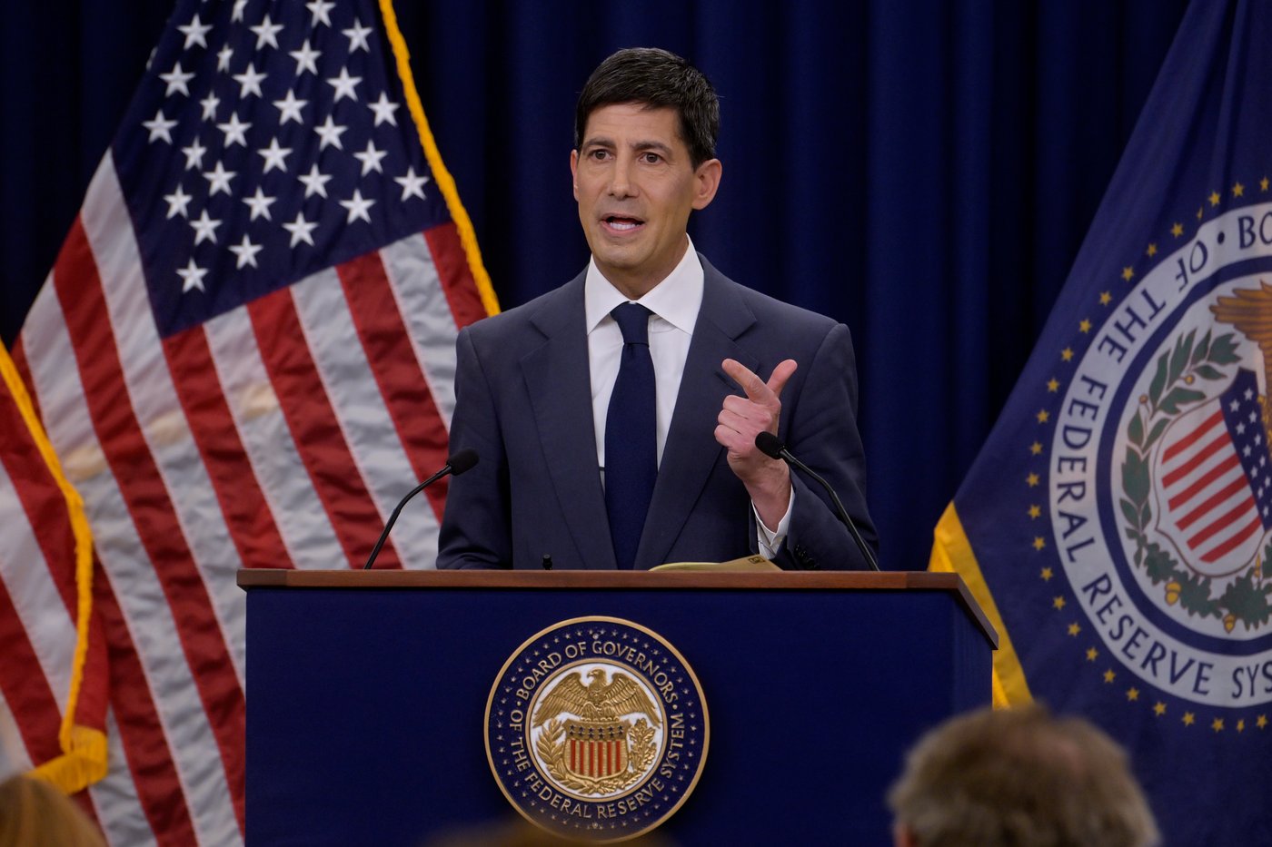Federal Reserve Chairman Kevin Warsh speaks during a news conference following the Federal Open Market Committee meeting, Wednesday, June 17, 2025, in Washington. (AP Photo/Rod Lamkey, Jr.)