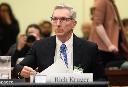 Suncor Energy Inc. president and CEO Rich Kruger waits to appear before the House of Commons Standing Committee on Natural Resources in Ottawa, Monday, Oct. 16, 2023. THE CANADIAN PRESS/ Patrick Doyle
