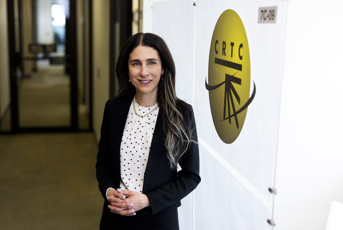 Vicky Eatrides, Chairperson and Chief Executive Officer of the Canadian Radio-television and Telecommunications Commission (CRTC), is shown in Gatineau, Que., on Wednesday, April 22, 2026. THE CANADIAN PRESS/Justin Tang