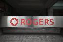 The Rogers Logo is photographed in Toronto office on Monday, Sept. 30, 2019. THE CANADIAN PRESS/ Tijana Martin