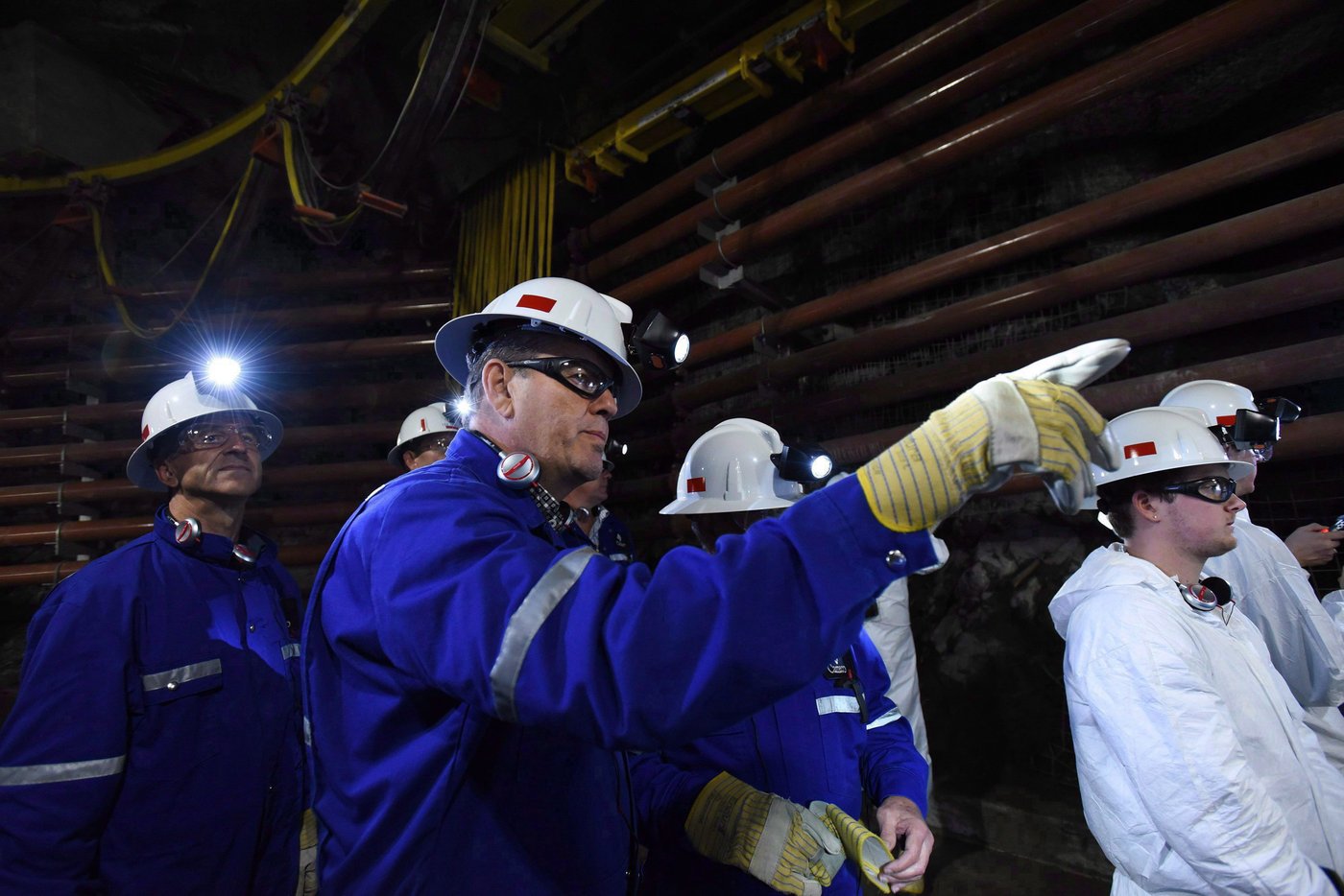 Cameco CEO Tim Gitzel during a Cameco media tour of the uranium mine in Cigar Lake, Sask., on Wednesday, Sept. 23, 2015. THE CANADIAN PRESS/Liam Richards