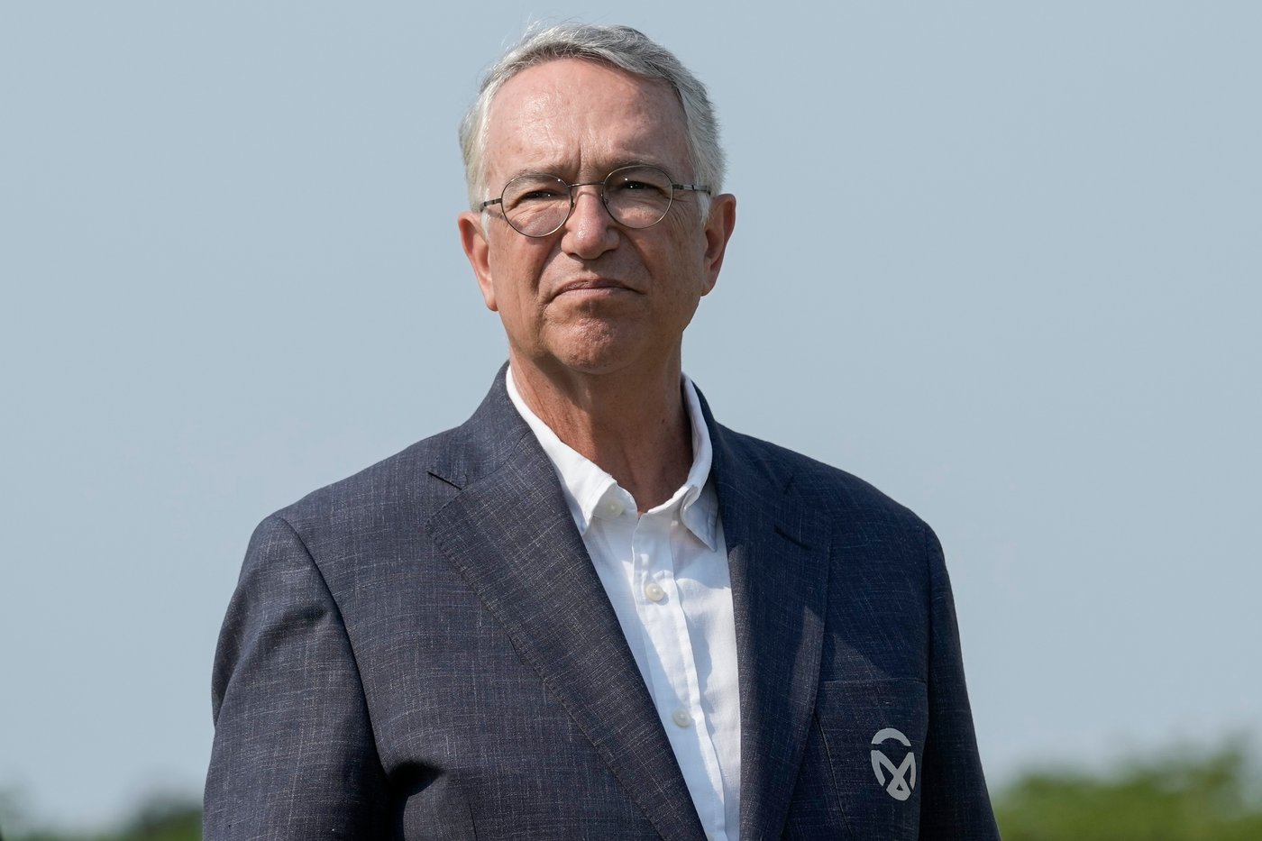 FILE - Mexican businessman Ricardo Salinas Pliego, founder and chairman of Grupo Salinas, looks on during the Mexico Open golf tournament awards ceremony in Puerto Vallarta, Mexico, April 30, 2023. (AP Photo/Moises Castillo, File)