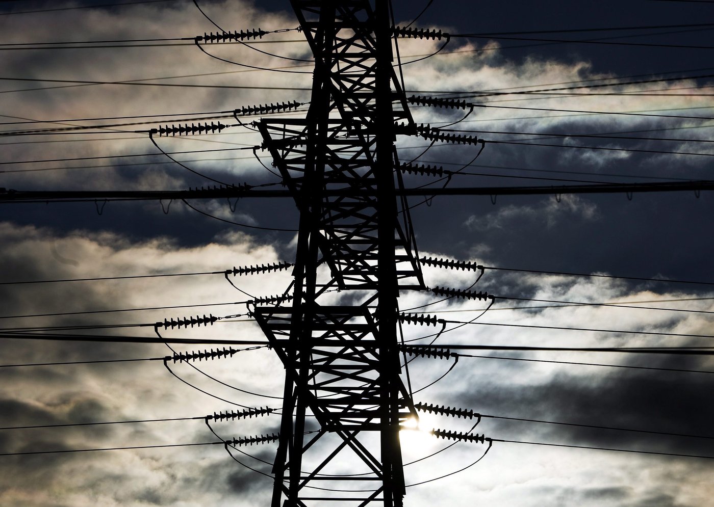 Hydro poles stand in the City of Toronto's west end on Friday, January 16, 2009.THE CANADIAN PRESS/Nathan Denette