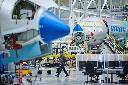 Jet planes are assembled at Bombardier's aircraft assembly centre in Mississauga, Ont., on Monday, Dec. 8, 2025. THE CANADIAN PRESS/Sammy Kogan