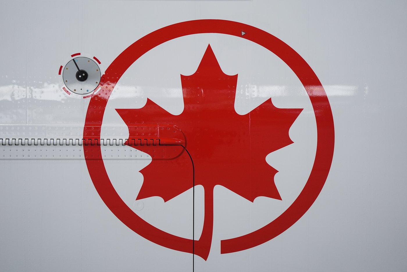The Air Canada logo is seen on the airline's new Airbus A321XLR aircraft during a media preview at Vancouver International Airport, in Richmond, B.C., on Friday, June 5, 2026. THE CANADIAN PRESS/Darryl Dyck