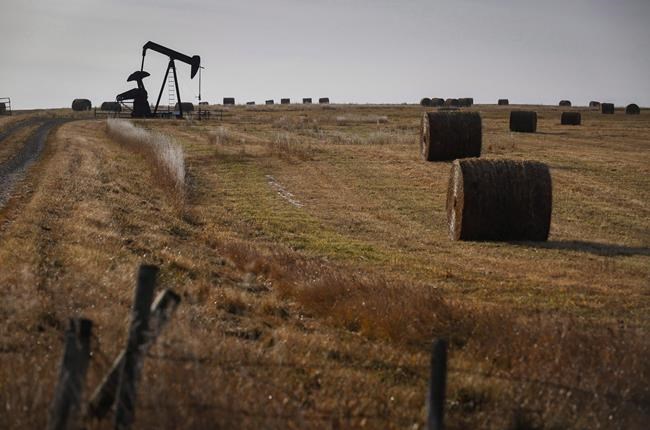 PrairieSky Royalty Ltd. says its net earnings for the second quarter were $48 million, down from $110.1 million a year earlier. A pumpjack works at a well head on an oil and gas installation near Cremona, Alta., on Oct. 29, 2016. THE CANADIAN PRESS/Jeff McIntosh