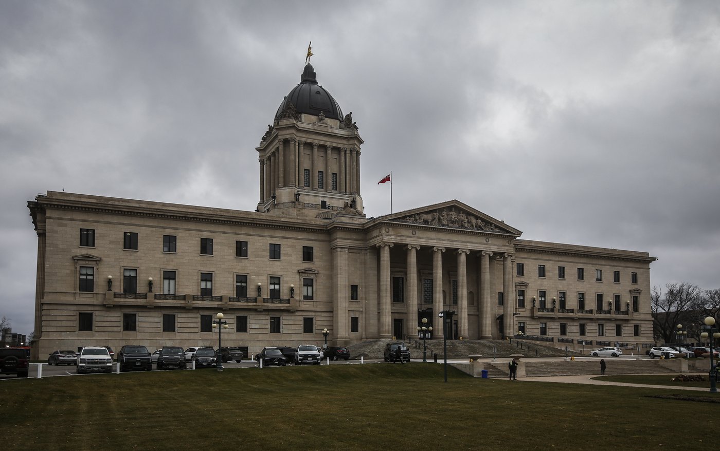 The exterior of the Manitoba Legislature is seen in Winnipeg, Wednesday, Nov. 6, 2024. THE CANADIAN PRESS/John Woods