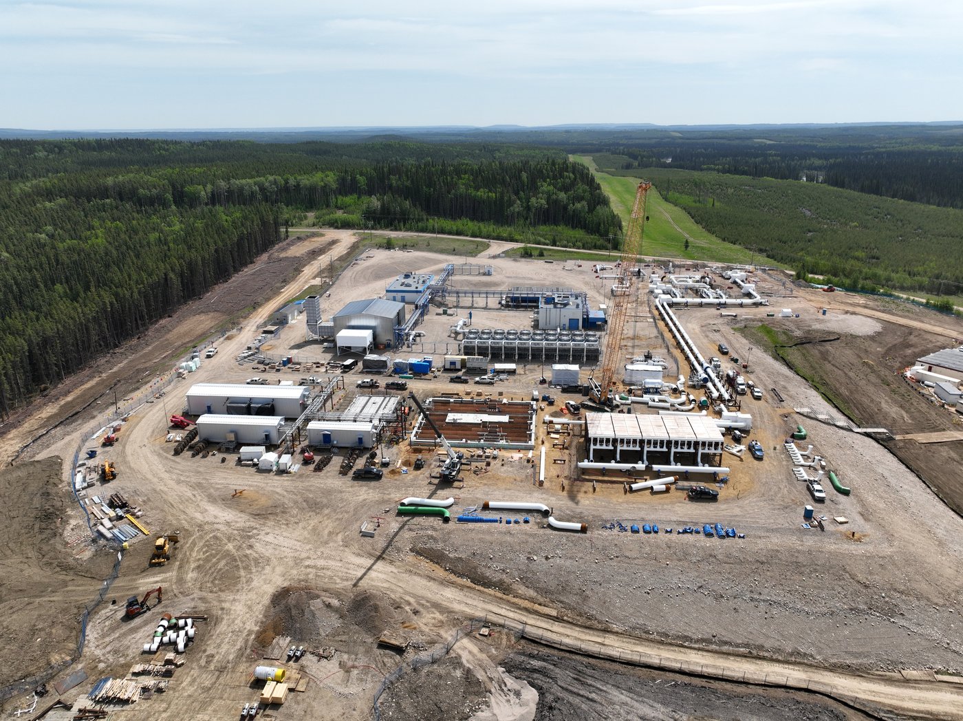 Berland River Compressor Station C3 unit addition site is shown in this handout image near Edson, Alberta. THE CANADIAN PRESS/Handout-TC Energy(Mandatory Credit)