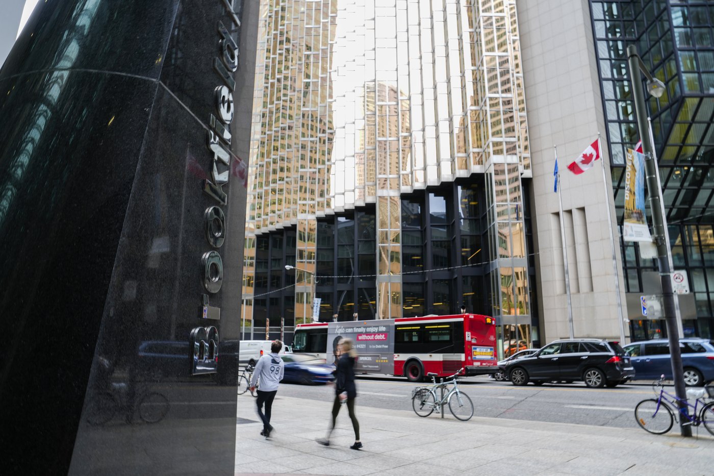 Brookfield Place signage is pictured in the financial district in Toronto, Friday, Sept. 8, 2023. THE CANADIAN PRESS/Andrew Lahodynskyj