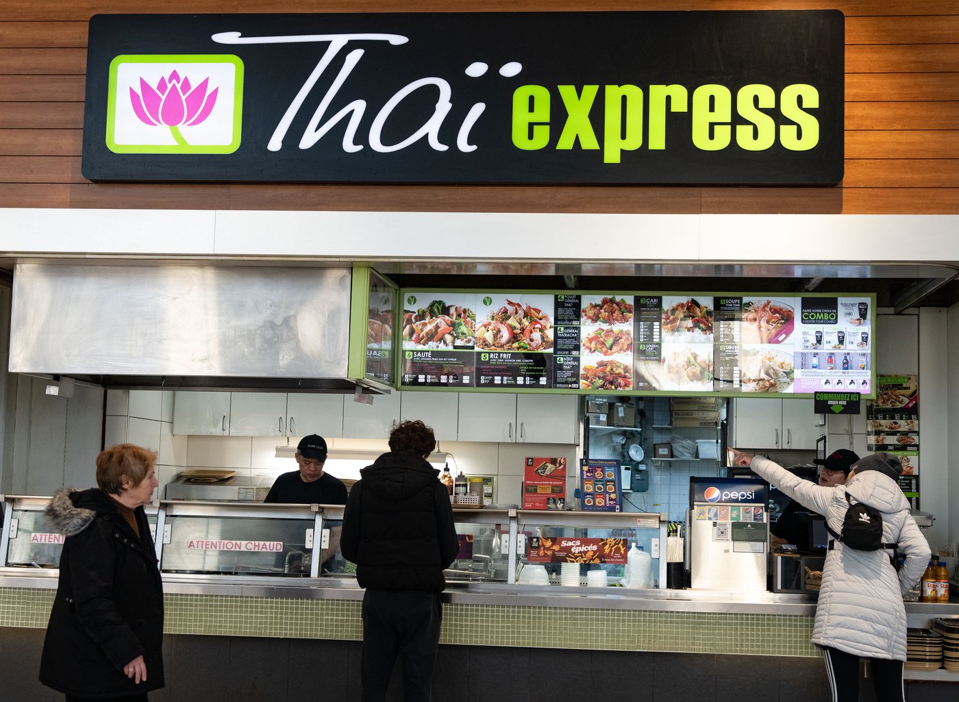 Thai Express, a food court quick service restaurant that is part of MTY Food Group Inc., is seen in a mall in Montreal, Monday, Dec. 2, 2024. THE CANADIAN PRESS/Christinne Muschi
