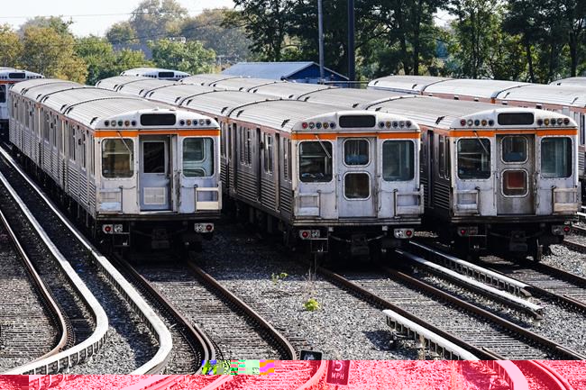 FILE—Southeastern Pennsylvania Transportation Authority (SEPTA) trains sit in the yard at Fern Rock Transportation Center in Philadelphia, in this file photo from Oct. 25, 2021. (AP Photo/Matt Rourke, File)