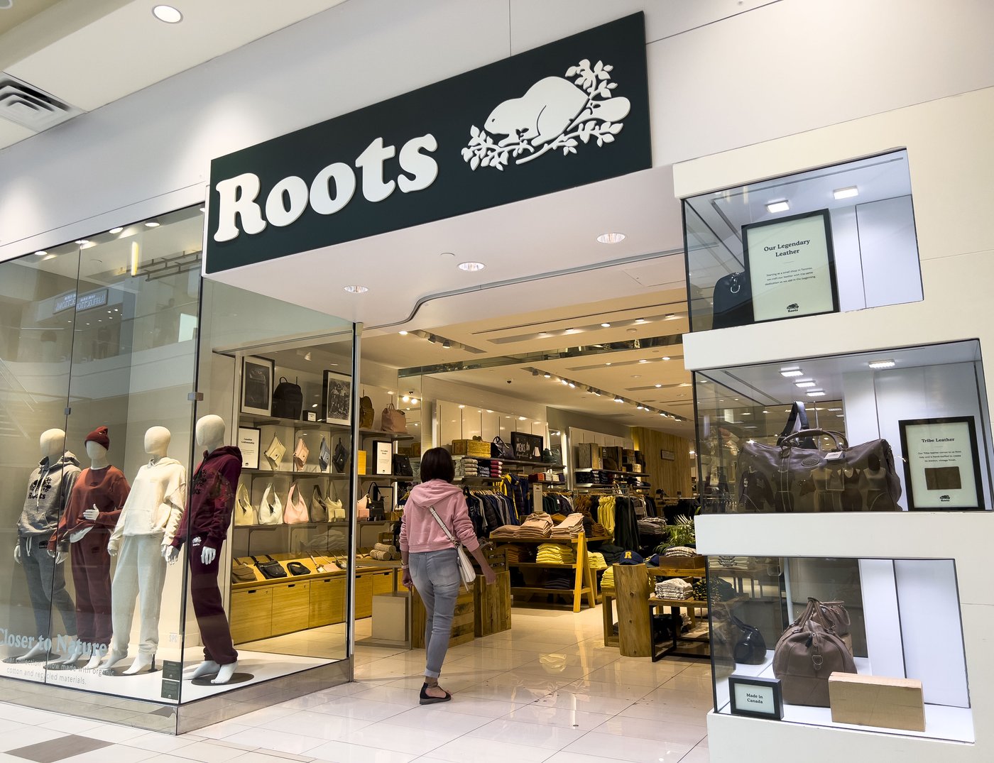 A Roots clothing store is pictured in Ottawa, Tuesday, Sept. 13, 2022. THE CANADIAN PRESS/Sean Kilpatrick
