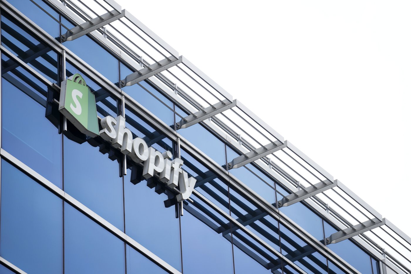 Shopify Inc. headquarters signage in Ottawa on Tuesday, May 3, 2022. THE CANADIAN PRESS/Sean Kilpatrick
