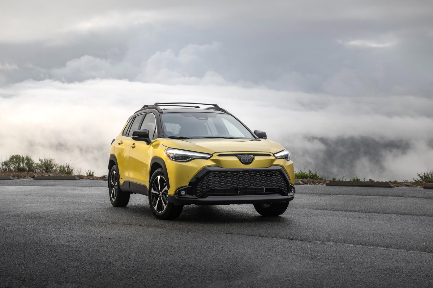 This photo provided by Toyota shows the 2023 Corolla Cross. The Corolla Cross is comfortable and practical, and Toyota throws in a generous number of standard features for the money. (Courtesy of Toyota Motor Sales U.S.A. via AP)